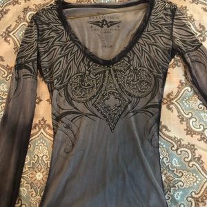 Affliction Long Sleeve Top